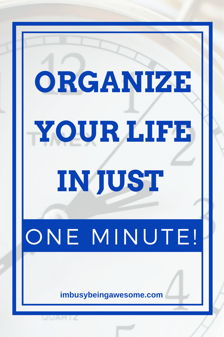 One Minute Rule, organization, time management, happiness, strategy, Gretchen Rubin, happiness project, easy, chores, cleaning, tasks, 
