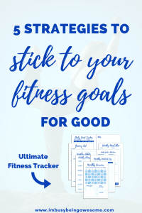 Are you ready to stick with your fitness goals for good? Check out these five easy tips to set realistic, achievable goals for healthy living, fitness, and weightless. Learn to celebrate your body and its strengths. Use this workout planner and fitness tracker to hold yourself accountable. Men and women, it’s time to take the challenge, get focused, and reach your health goals.