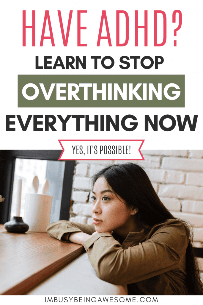 Image promoting help for ADHD and overthinking.