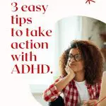 Woman with ADHD contemplating tips to stop procrastinating.