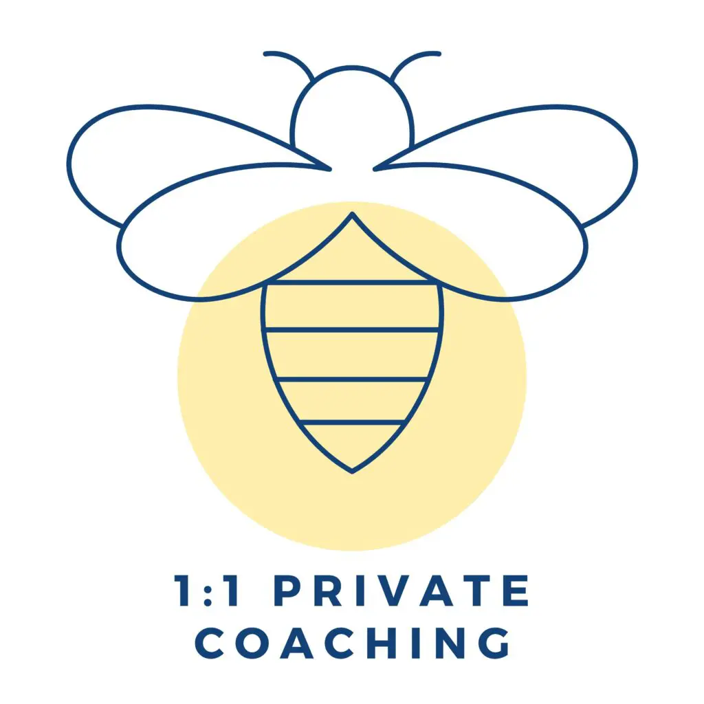 Bee icon for 1:1 private coaching