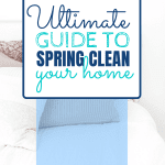 Are you ready to start your spring cleaning? Check out my top tips for a deep clean of your house: bedroom, bathroom, kitchen, family room, etc. Take the challenge and declutter, organize, and clean your home in one day! #springcleaning #hacks #checklist
