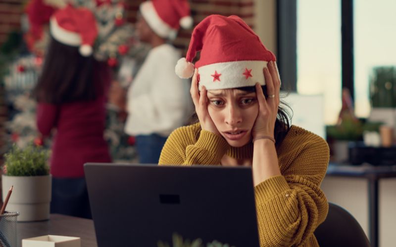 Woman looking worried