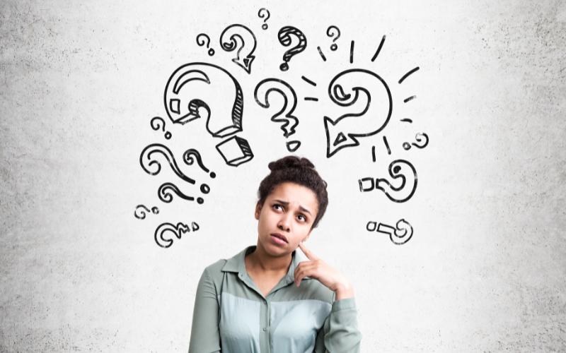 woman with questions
