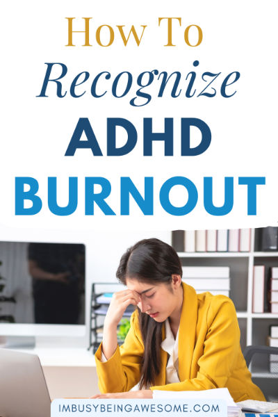 how to recognize ADHD burnout